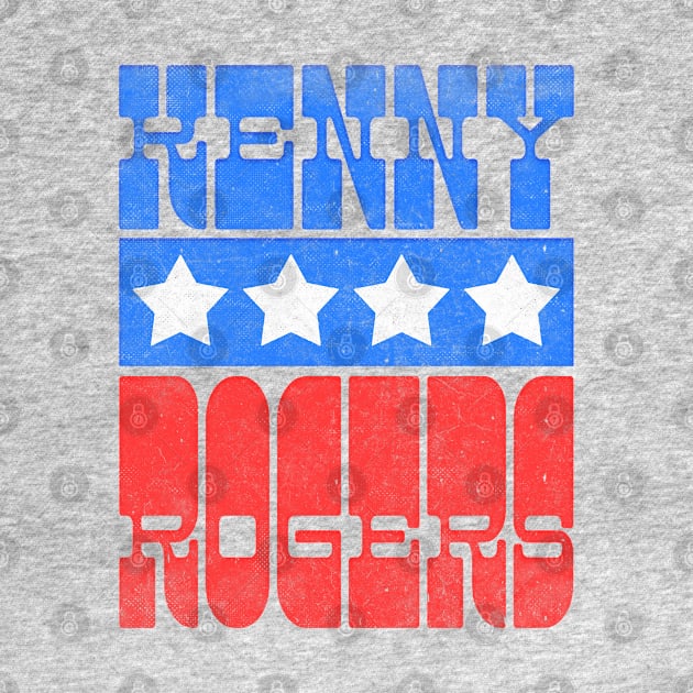 Kenny Rogers / Vintage-Style Country Music Lover Design by DankFutura